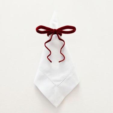 Imagem de Porta Guardanapo Laço Veludo Estruturado - Decor Madame Blue, Marsala