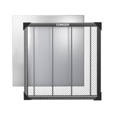 Imagem de Longer Cama a laser de favo de mel, mesa de trabalho de 39,9 cm x 39,9 cm com painel de alumínio para máquina de gravação a laser, dissipação rápida de calor e painel de proteção de mesa