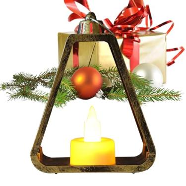 Imagem de Rrlihjgu Lanterna de LED de Vela de Natal,Luzes Noturnas Penduradas Para Casamento Festa | Lanternas Decorativas Natal Para Parapeito Corredor Quartos - Exterior Interior Jardim
