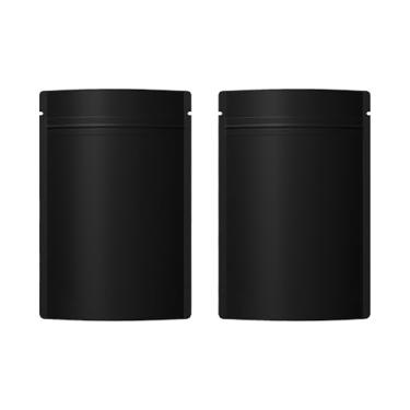 Imagem de QQ Studio 100 unidades de sacos de alumínio à prova de cheiro, sacos de zíper de dois lados metalizados, bolsas resseláveis e embalagens seláveis a quente para pequenas empresas, alimentos, lanches