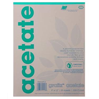 Imagem de GRAFIX P05CL1114 ACETATO CLARO .005 25 FOLHA 11X14 PAD