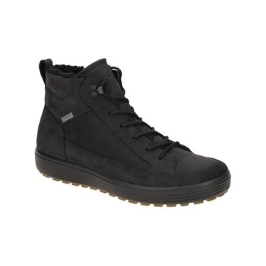 Imagem de ECCO Tênis masculino impermeável Gore-tex Soft 7 Tred Winter Boot, Nobuck preto/preto, 13-13.5