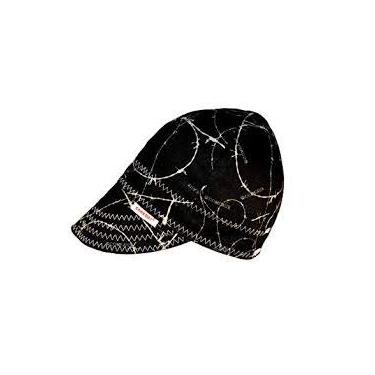 Imagem de Boné de solda reversível da Comeaux Caps preto arame farpado tamanho 7 1/8