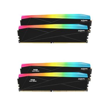 Imagem de V-Color DDR5 SCC 2+2 KIT Manta XFinity 48 GB (24 GB x 2) 8000 MHz CUDIMM com kit de preenchimento RGB CL38 1,4 V RGB módulo de memória RAM - Preto/Prata (TMXFCL2480838KS-DK)