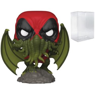 Imagem de POP Marvel: Deadpool Literary Classics - Boneco de vinil Deadpool as Cthulhu Funko (incluído com caixa protetora compatível), multicolorido, 9,5 cm