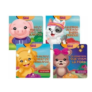Imagem de Kit de 4 livros Coleção Pequenos animais - Livros infantis cartonados 