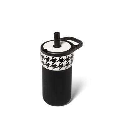 Imagem de BrüMate Leap Copo infantil 100% à prova de vazamento com alça e canudo macio de silicone | Manga de silicone durável resistente a quedas | Feito de aço inoxidável isolado | compatível com suporte de