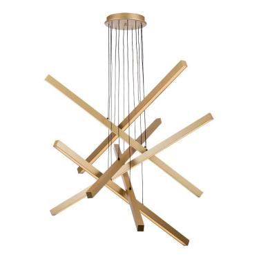 Imagem de Pendente 6 Fit Led 48W 3000K 127/220V Ouro New Line