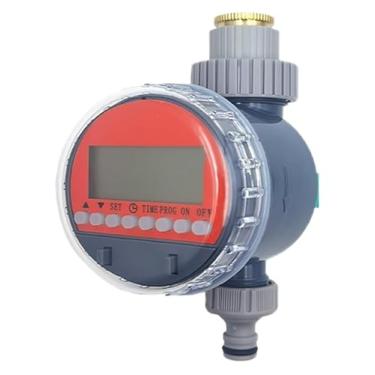 Imagem de BYYINGSUS Válvula esférica temporizador de irrigação A-utomatic LCD regador eletrônico de tanque de água irrigador para casa jardim estufa (temporizador de válvula de esfera-a)