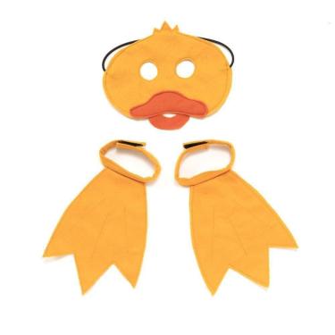 Imagem de Kit Fantasia Pato Dani Lessa - Máscara E Patas