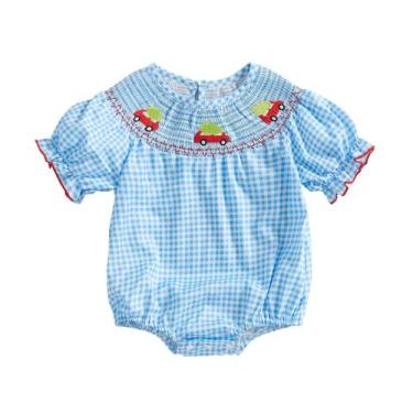 Imagem de Roupa de Natal para menina, macacão xadrez Ayalinggo 12-18M