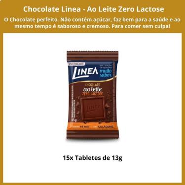 Imagem de Chocolate Linea 15 De 13G Zero Açúcar Ao Leite Zero Lactose