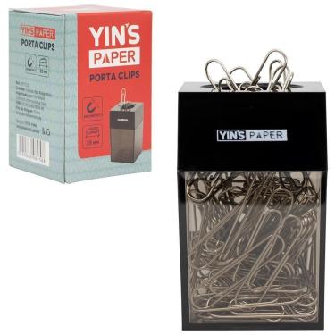 Imagem de Porta Clips Magnetico Plastico Quadrado Yins Paper 7X4,5Cm