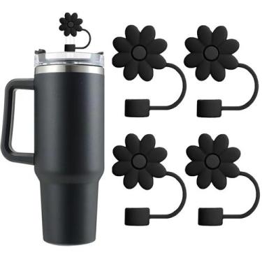 Imagem de Capas de palha para copos Stanley, copo de 900 e 1200 ml, 4 unidades -