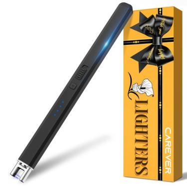 Imagem de Isqueiro elétrico de plasma CAREVER, pacote com 2 unidades, recarregáv