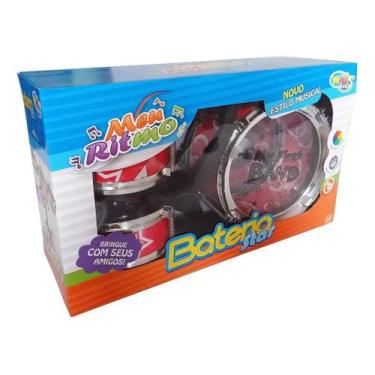 Imagem de Mini bateria musical infantil primeira banda de música star - Útil Fer