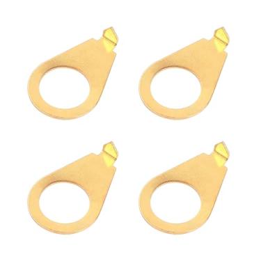 Imagem de Banworks LP Tom de Guitarra e Botões de Volume Placa de Ponteiro de 9,5 cm Diâmetro Interno LP Knob Indicador Arruelas para Gibson Les Paul LP ou CTS Pots Pacote com 4 JT/XNZZ-03 Dourado