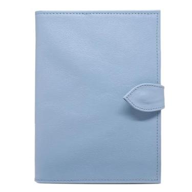 Imagem de Porta Cartão de Vacinação em Couro Legítimo Para Bebês Com Gravação Gratuita (Azul Bebê)