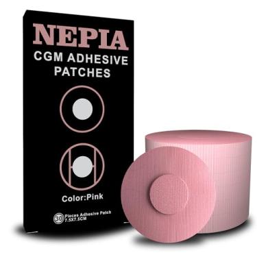 Imagem de Nepia 30 adesivos de sensor CGM rosa | Adesivo impermeável para Dexcom G7/Libre1 2 3/Enlite | Proteção de longa duração de 14 dias | Capas de sensor à prova de suor com ajuste confortável para estilo