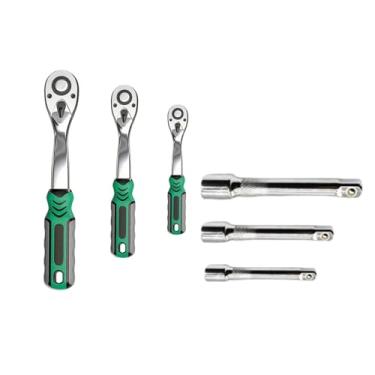 Imagem de Ioensy 3Pcs 72 Dentes Catraca Cabo Soquetes Chave Catraca Torquímetro Chave, com Rod