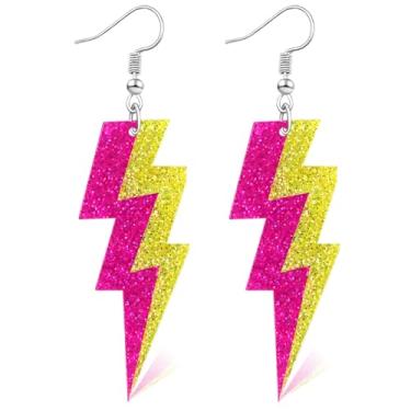 Imagem de Mintolex Brincos femininos retrô dos anos 70, 80, 90, fita cassete, fita acrílica, para Halloween, cosplay, festa brilhante, festival, acessórios de fantasia, Acrílico, Sem pedra preciosa