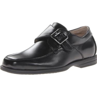 Imagem de Uniforme Oxford Florsheim infantil Reveal JR MS Monk Strap (crian a pequena/crian a grande), Preto, 12.5 Little Kid