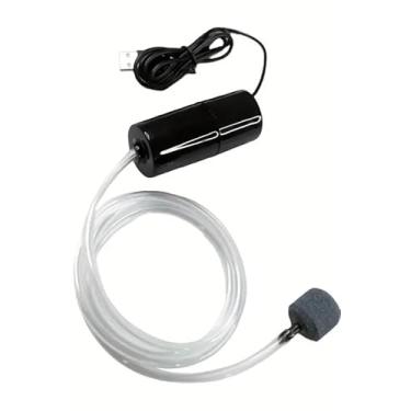 Imagem de Bomba de Ar, Aquário USB Portátil com Filtro - Oxigenador Silencioso para Aquários de Peixes, Tanque Doméstico e Pesca ao Ar Livre