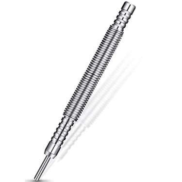 Imagem de YO Punção central de mola sem martelo, conjunto de unhas de cabeça dupla, acionado por mola, aço de alto carbono, ferramenta de remoção de pinos de dobradiça de porta de espaço estreito para