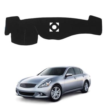 Imagem de BOLTRY Capa de painel para Infiniti G25 G25X G35 G35X G37 G37X 2008-2013, Q40 Q60 2014 2015 Console central antiderrapante protetor solar brilho raios UV acessórios