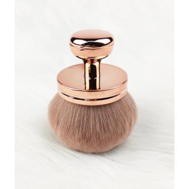 Imagem de Pincel de maquiagem corporal extragrande para autobronzeador, pincel Kabuki de cabeça redonda de 7,6 cm de largura