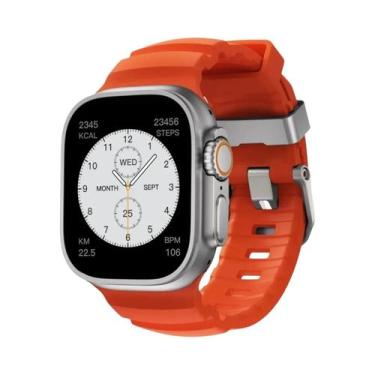 Imagem de Pulseira Esportiva De Silicone Para iWatch Ultra2 Apple Watch 46mm 49m