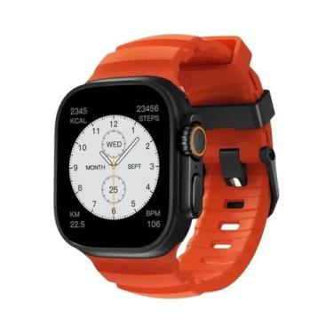 Imagem de Pulseira Esportiva De Silicone Para iWatch Ultra2 Apple Watch 46mm 49m