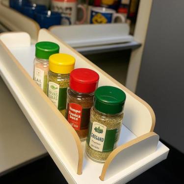 Imagem de Prateleira com Borda Telescópica  Organizador Deslizante para Armário 