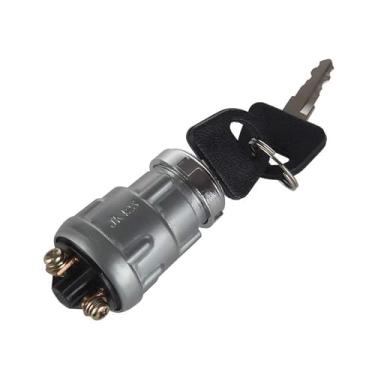 Imagem de NITAGO Interruptor de ignição à prova d'água com 3 posições, acessórios de substituição com 2 chaves para quadriciclos, buggies e reboques