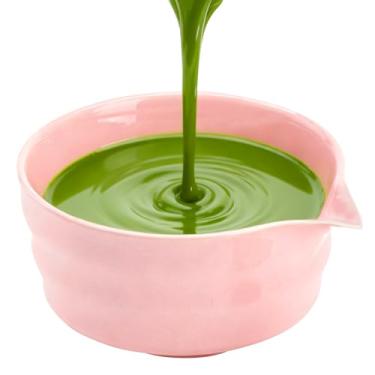 Imagem de Zyntrifugal Tigela Matcha com bico de cerâmica Chawan 510 g Tigela de mistura rosa