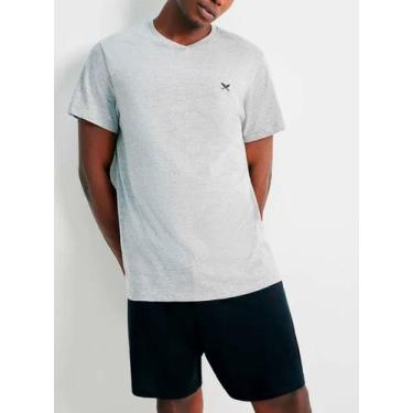 Imagem de Pijama Curto Hering 7613 Masculino Gola V Algodão T. P/XXG, XXG, 9y, C