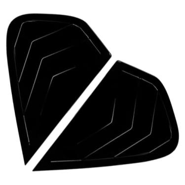 Imagem de MACHSWON Louvers de janela traseira, capas de persiana traseira de carro compatíveis com BMW X6 E71 2008-2014 (após junho de 2008), preto brilhante, 2 peças