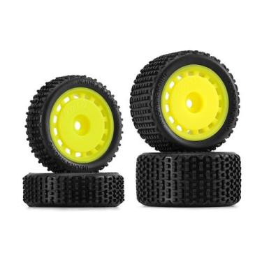 Imagem de Pneus e rodas para 1/24 Losi Micro-B INJORA pré-montados