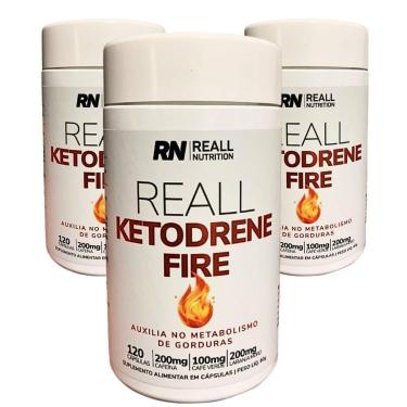 Imagem de Combo 3 Termogênico Ketodrene Emagrecimento Reall Nutrition-Unissex