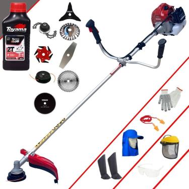 Imagem de Roçadeira Bcj521 52cc + 6 Facas + Escova + Epi + Óleo Toyama