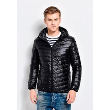 Imagem de Jaqueta Becker Bobojaco Puffer Impermeável Masculino com Bolsos e Capuz Removível Masculino-Masculino