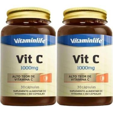 Imagem de Kit 2X Vit C 1000mg - 30 Cápsulas - VitaminLife-Masculino