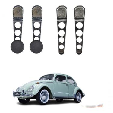 Imagem de Kit Completo Manivela E Maçaneta Intern Cromado Fusca Até 70 [f103]