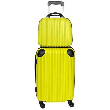 Imagem de Mala De Bordo 10Kg + Frasqueira Viagem Rodinhas 360 Abs