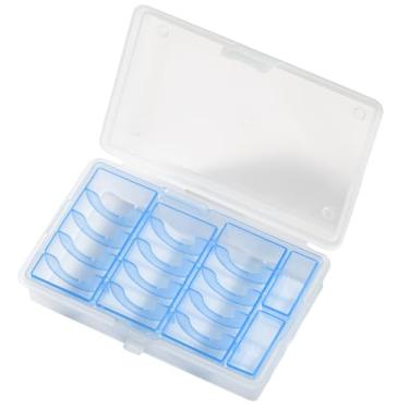 Imagem de FUSAYUKI Organizador de moedas multifuncional de grande capacidade, porta-moedas portátil com divisórias removíveis, fácil classificação para caixas de armazenamento de moedas, ideal para uso em carro