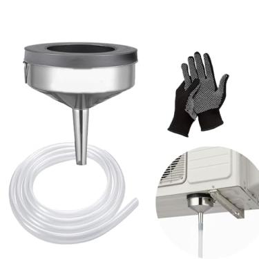 Imagem de Enjoyment Kit de drenagem de ar condicionado de janela magnética de 1,8 m Kit universal de mangueira de drenagem de ar condicionado portátil para janelas AC e mini unidades divididas