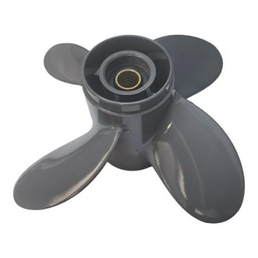 Imagem de Zrbectay Hélice de barco de alumínio de 4 lâminas 9 1/4x10 RH 58134-ZV4-010AH compatível com motores Honda 8-20 HP 8 estrias dente