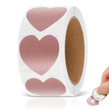 Imagem de 300 adesivos em formato de coração ouro rosa arranhão folhas adesivos de coração etiquetas autoadesivas cartão de raspar para jogos de bilhete de sorteio criação de bilhetes de loteria