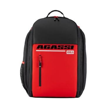 Imagem de JOOLA Mochila Agassi Vision II (preta/vermelha)