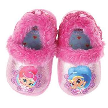 Imagem de Shimmer and Shine Pantufas guppies para meninas, rosa, 11-12 Little Kid